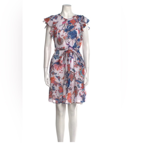 Banjanan Mini Dress Ilona Bird Floral Print small - Picture 1 of 5